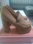 Дамски обувки с платформа на дебел ток, снимка 1 - Дамски елегантни обувки - 45418798
