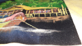 Картина, масло върху платно. нощен пейзаж на реката. Камбоджа, снимка 4