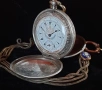 Старинен  Османски сребърен джобен часовник J.Dent. London, снимка 3