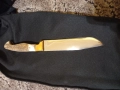 Касапски ловен нож с дръжка от еленов рог , снимка 4