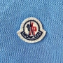 Moncler polo/поло тениска, ОРИГИНАЛНА, светъл син цвят, снимка 3