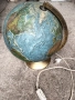Стара лампа глобус с бронзова стойка, снимка 1