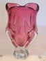 дизайнерска стъклена ваза Josef Hospodka Czechoslovakia , снимка 1