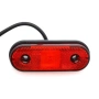 1бр. ЧЕРВЕН ЛЕД LED габаритс 1 диод овал, 12-24V , Полша , снимка 1
