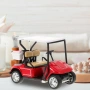 Миниатюрна играчка - голф количка, лят модел голф количка в мащаб 1:36, червена, снимка 5