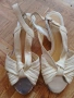 Подарявам!Сандалки в кремаво бял цвят и мини ток , снимка 1