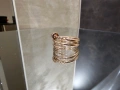 CARTIER Nail Juste un Clou Double Rose Gold Diamonds Пръстен Пирон, снимка 5