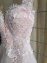 Нежна розова бална рокля ХС/С, снимка 3