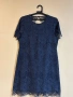 Синя дантелена рокля , снимка 1