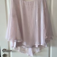 Нова нежна розова блуза туника тип перелина  с камъни цирконий , снимка 5 - Корсети, бюстиета, топове - 45682643