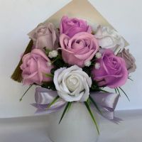 Тематични букети за абитуриенти или абсулвенти от сапунени рози, снимка 15 - Подаръци за жени - 45223468