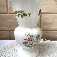 Красива ваза от фин костен порцелан от Англия, снимка 5 - Антикварни и старинни предмети - 45373148