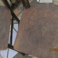 Седем стари дървени стола, снимка 5 - Столове - 44969373