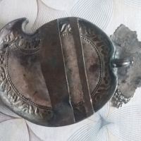 Голяма регилиозна сребърна пафта., снимка 2 - Антикварни и старинни предмети - 45569410