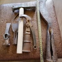 Стари ръчно ковани железа инструменти, снимка 4 - Антикварни и старинни предмети - 45276930