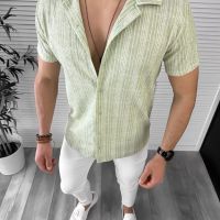 Мъжка риза с къс ръкав Ариан модел 2024, снимка 1 - Ризи - 45266214