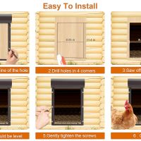 Автоматична врата за кокошарник Cunliwaa- напълно автономна!, снимка 2 - Кокошки и пуйки - 45535664