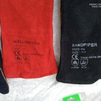 Ръкавици за заваряване,Огнеупорни кожени ръкавици, устойчиви на огън/плам, заварчици,естествена кожа, снимка 8 - Други инструменти - 44991228