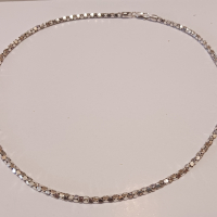 Сребърен синджир специална плетка, снимка 1 - Колиета, медальони, синджири - 45007348