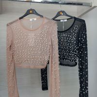 Прозрачни блузи, снимка 1 - Блузи с дълъг ръкав и пуловери - 45345060