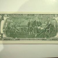 Банкнота от два долара  емисия 2003г., снимка 2 - Нумизматика и бонистика - 45714257