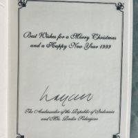 Новогодишни поздравителни дипломатически картички, снимка 2 - Филателия - 45536427