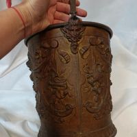 Антикварна немска медна  кофа 1886 година-GWV Germany, късен 19 ти век , снимка 10 - Антикварни и старинни предмети - 45160275