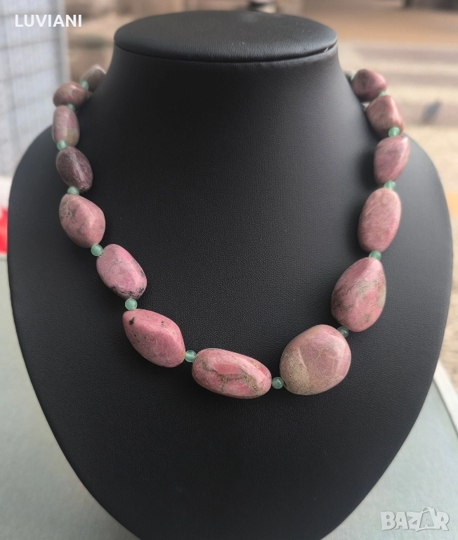 Колие Естествен Яспис , снимка 1