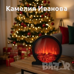 Кръгла декоративна Led камина , снимка 1