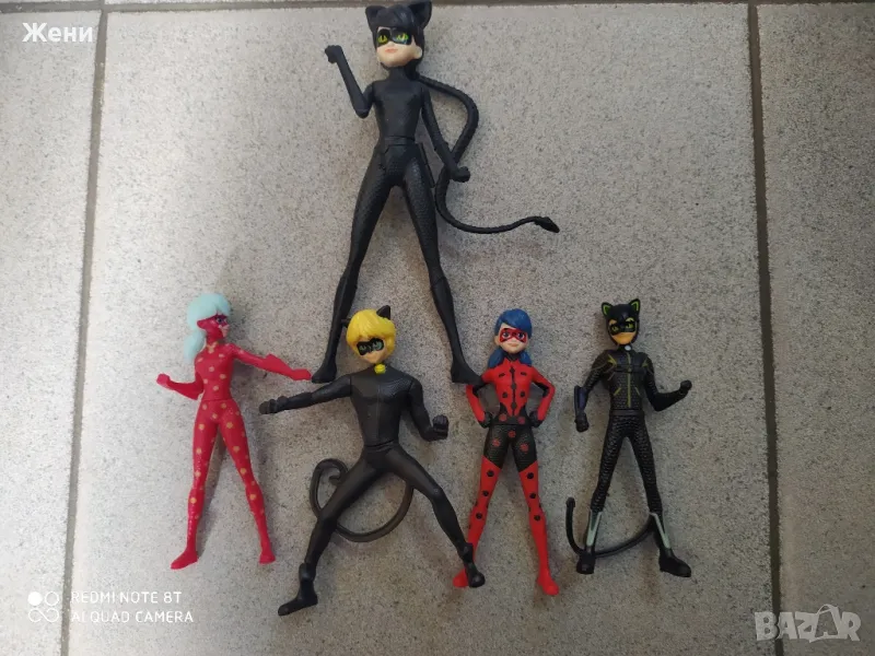 Фигурки Калинката и Черния котарак Ladybug and Cat Noir, снимка 1