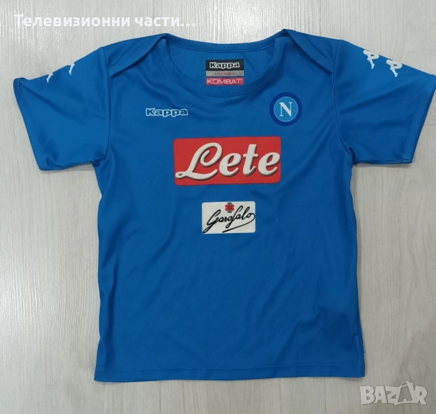 Бебешка футболна тениска Napoli Kappa Kimbo RN # 136820 домакински екип от сезон 2016/2017, снимка 1