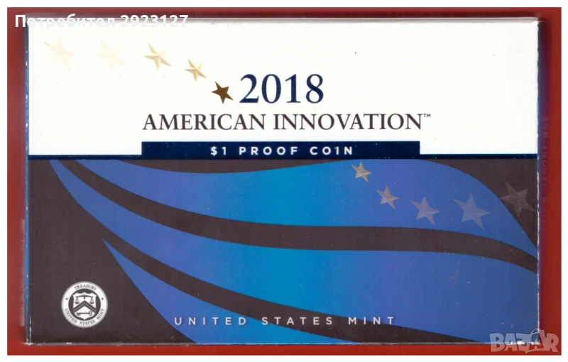 1 ДОЛАР 2018 ГОДИНА /PROOF/ - САЩ, снимка 1
