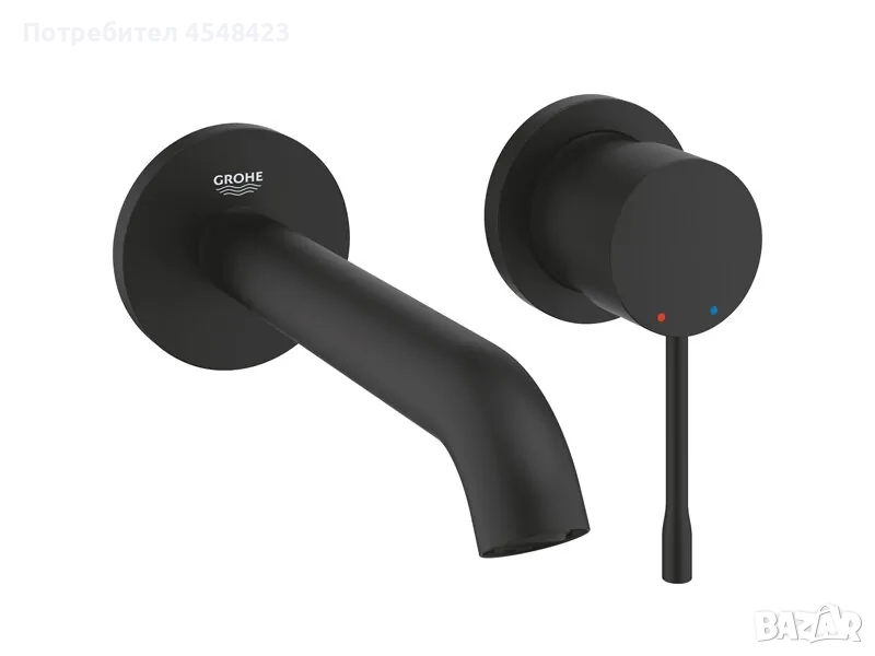 Смесител за вграждане Essence Phantom Black - Grohe, снимка 1