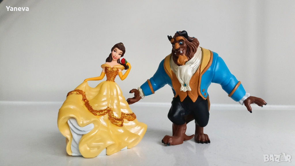 Disney , колекционерски фигурки на Бел и Звяра от  "Красавицата и Звяра" . , снимка 1