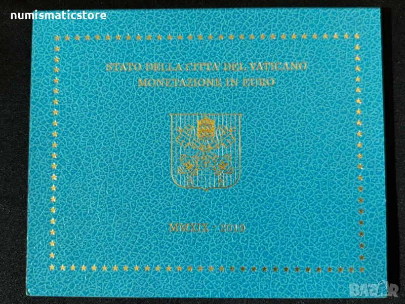 Ватикана 2019 г. - комплектен сет от 1 цент до 2 евро BU, снимка 1