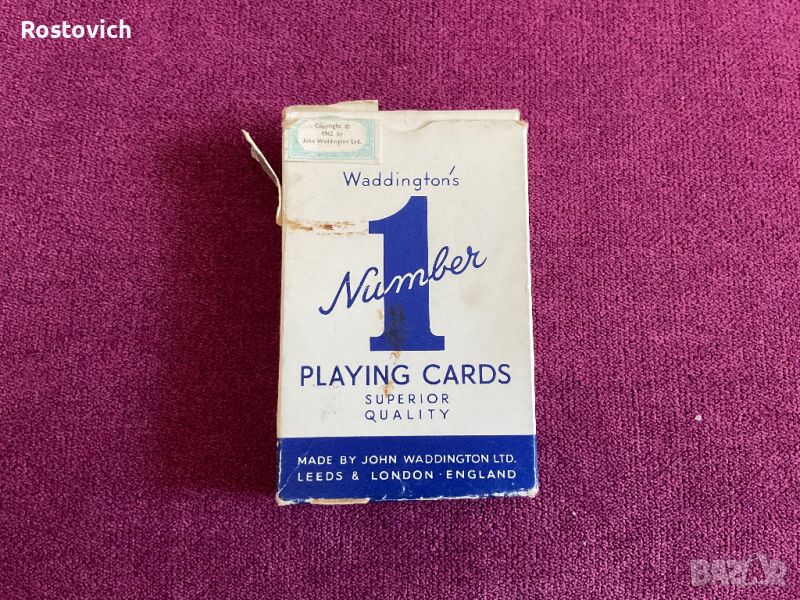 Карти за игра “Waddington’s” 1962 г. Англия., снимка 1
