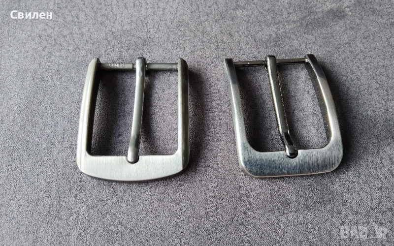 Масивна метална тока/катарама за кожен колан с широчина 35 мм., снимка 1