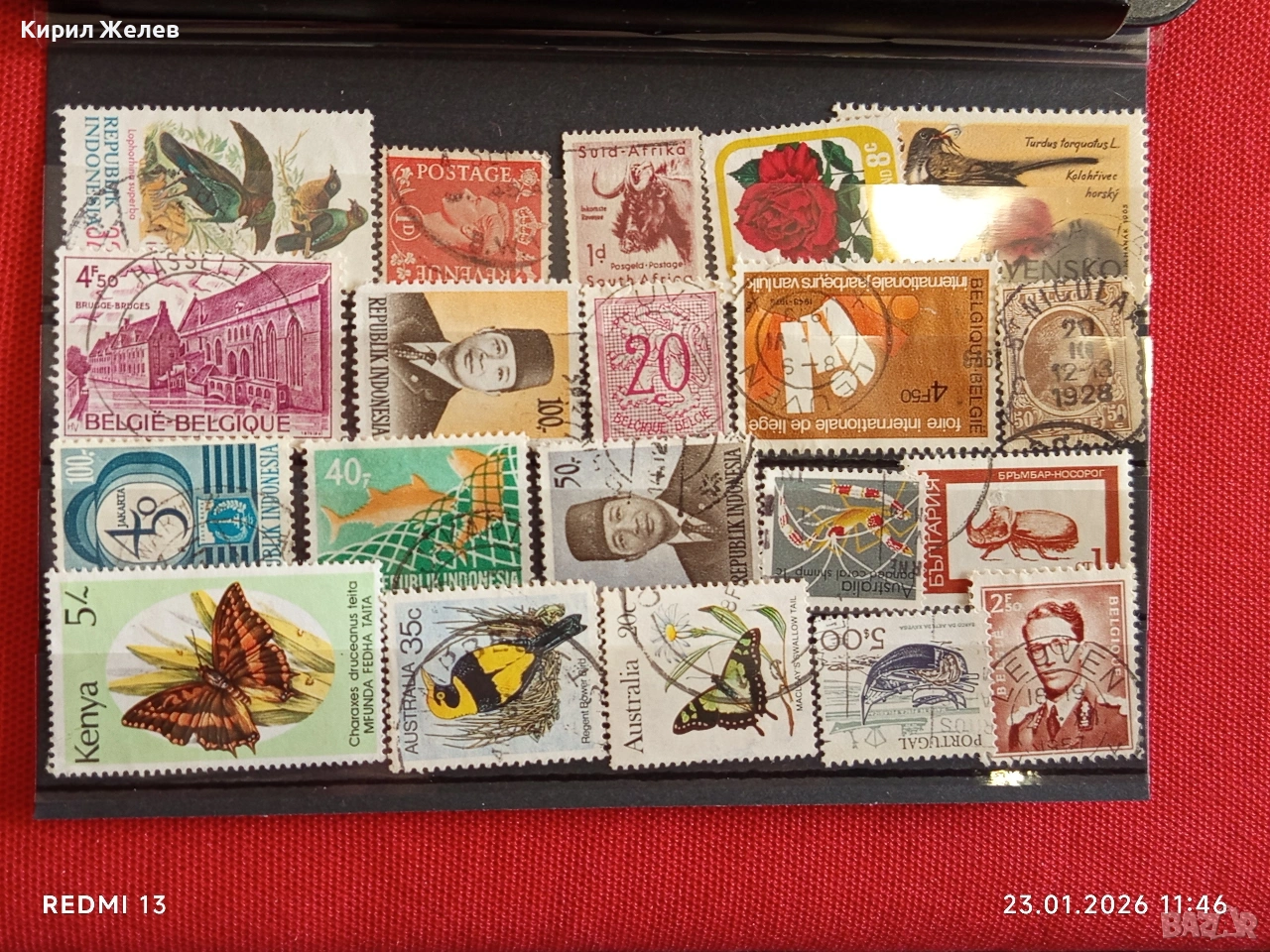 Стари пощенски марки от цял свят смесени ЖИВОТНИ, ЛИЧНОСТИ,ПЕПЕРУДИ за КОЛЕКЦИЯ 52033, снимка 1