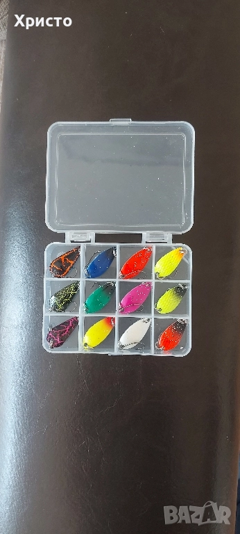 12бр нови клатушки блесни примамки, спининг риболов , снимка 1