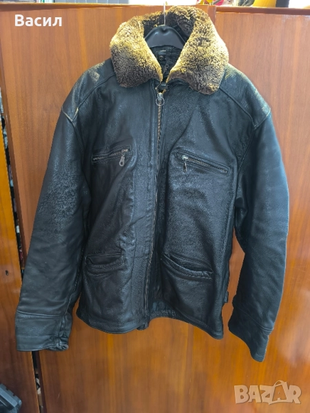Кожено яке от естествена телешка кожа, снимка 1
