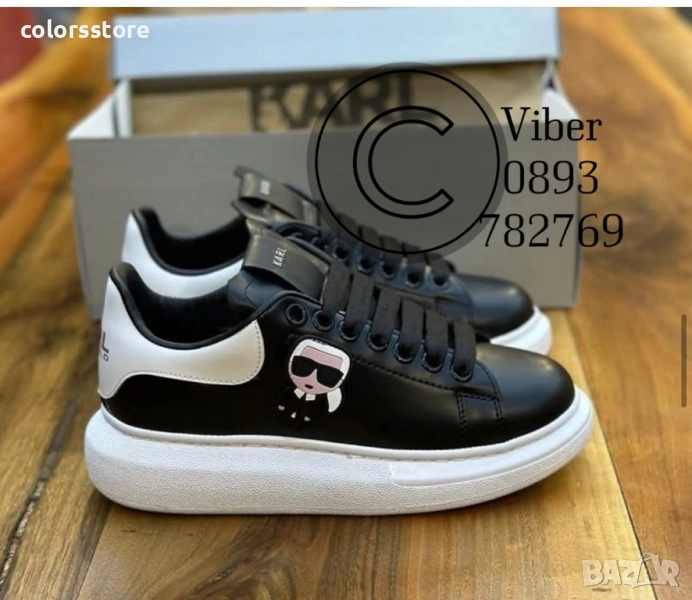 Мъжки черни кецове Karl Lagerfeld/BR220x, снимка 1