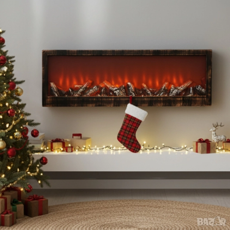 Изкуствена LED камина 24'' – уют и пламък без дим и поддръжка, снимка 1