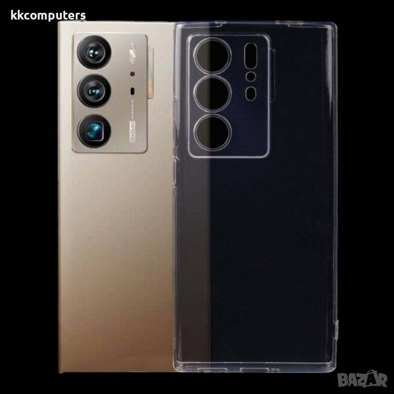 ZTE Axon 40 Ultra Силиконов Калъф TPU и Протектор, снимка 1