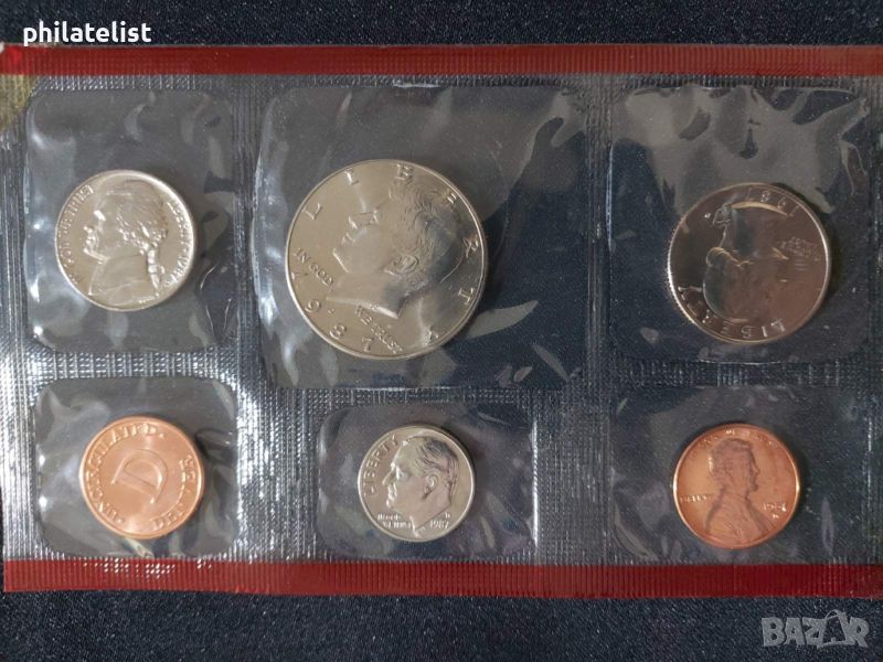 Комплектен сет - САЩ от 6 монети - 1987 година , снимка 1