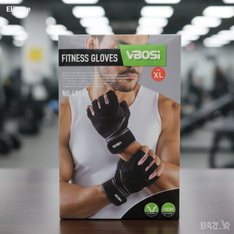 Ръкавици със стабилна опора на китката Vbosi NO:4016B Fitness Gloves - стабилен хват и защита на дла, снимка 1
