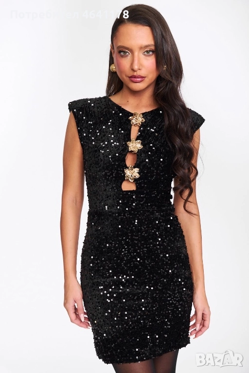 Дамска рокля с пайети, снимка 1