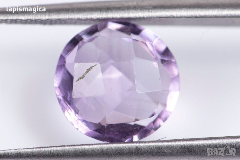 Аметист 2.14ct 8.8mm шахматна шлифовка #8, снимка 1