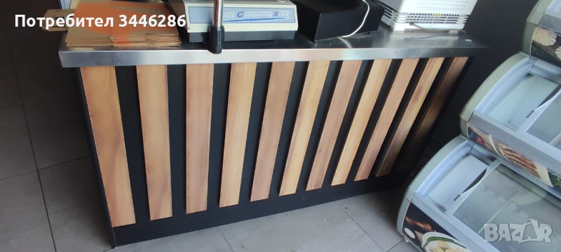 Търговска щанд масата с чекмедже от неръждаема стомана , снимка 1