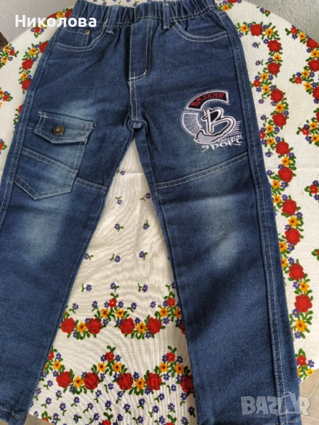 Детски тъмно сини дънки., снимка 1