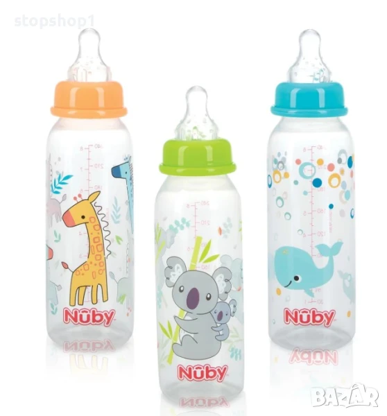 бебешки шишета Nuby без капене - 8 oz/240 ml, снимка 1